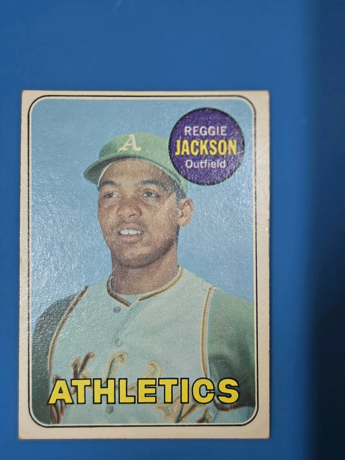 Original vintage sports card detail photograph